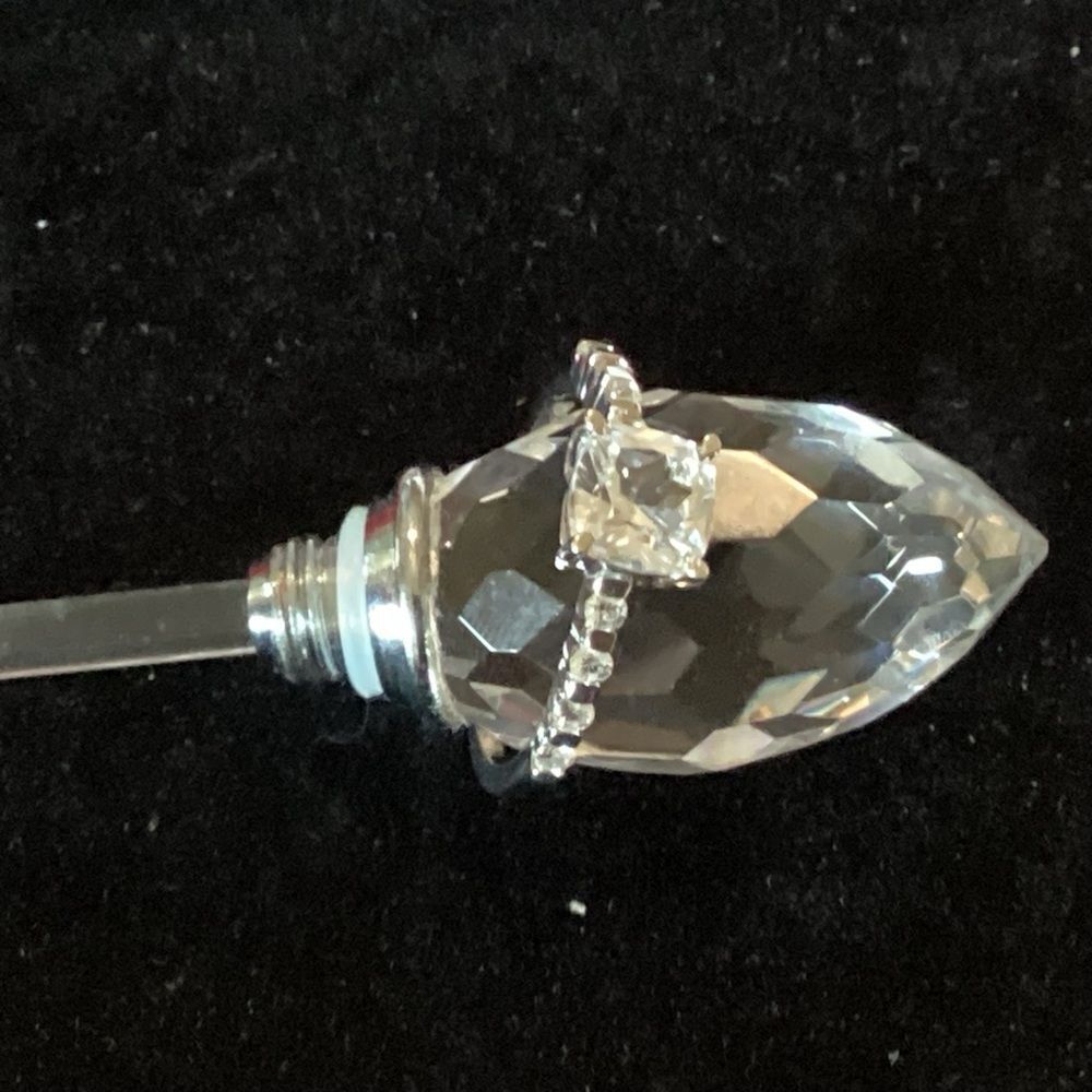 NWT. Sterling Silver Size 9 Lab Created White Sapphire Ring